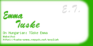 emma tuske business card